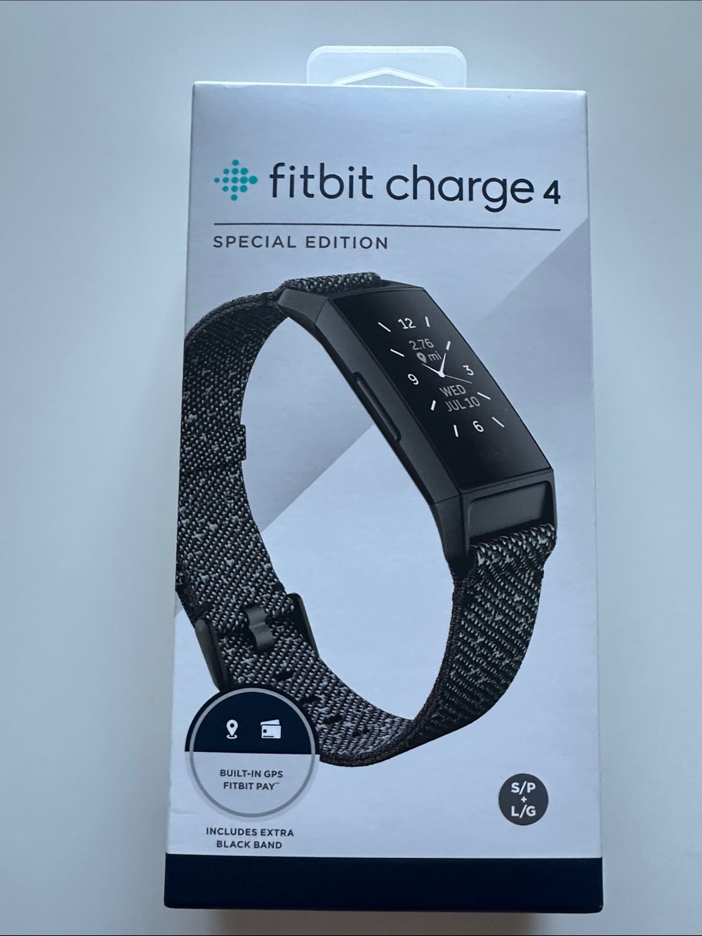 fitbit Charge 4 Special Edition Fitness Tracker - Black Woven Band